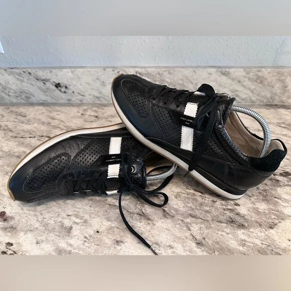 DOLCE & GABBANA Leather Colorblock Pattern Sneakers Sz 8.5 - Picture 2 of 10